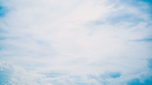 Low angle view of clouds in sky