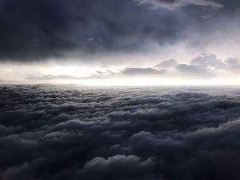 Low angle view of clouds in sky