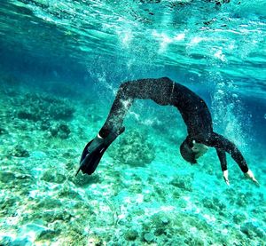 Swimming pool in sea