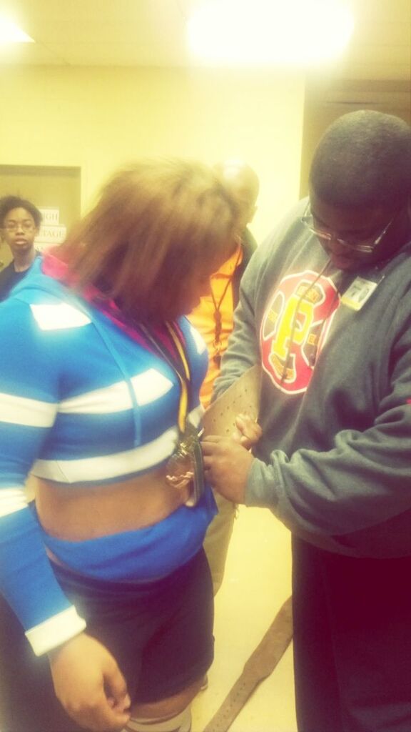 Coachh Fixing Myy Belt At Practiice