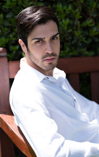 Portrait of young man looking away