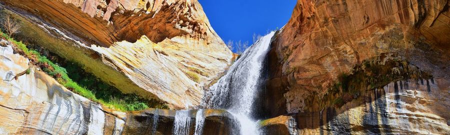 Panoramic view of waterfall