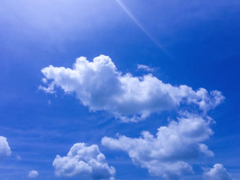 Low angle view of clouds in sky