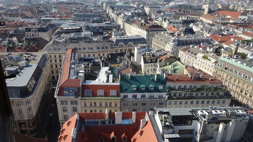 High angle view of cityscape