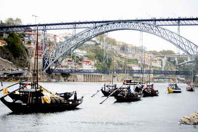 Boats in river