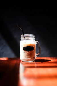 Close-up of coffee on table