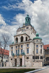 Building of bavarian national museum in munich, germany