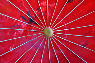 Full frame shot of red umbrella
