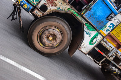 Close-up of vintage car