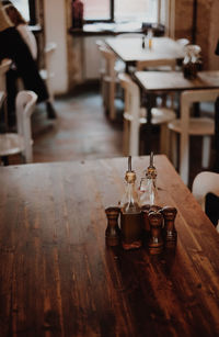 Close-up of drink in container on table