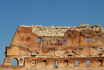 Inside of colosseum in rome, italy