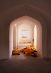 Women sleeping on floor