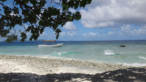 Scenic view of sea against sky