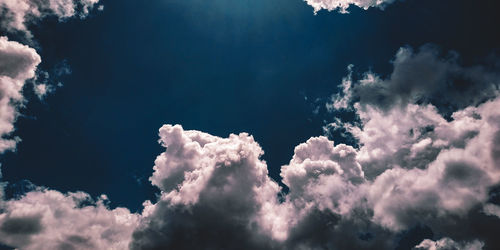 Low angle view of clouds in sky
