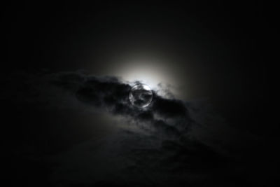 Scenic view of moon in sky at night