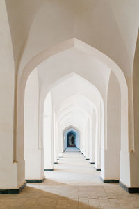 Bukhara, uzbekistan. arch-domed galleries of the kalyan mosque