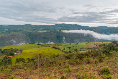 Scenic view of landscape against sky