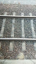 Close-up of railroad track