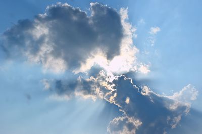 Low angle view of clouds in sky