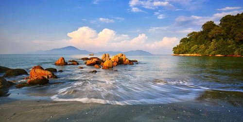 Scenic view of sea against sky