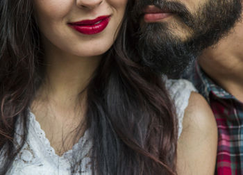 Close-up of young woman