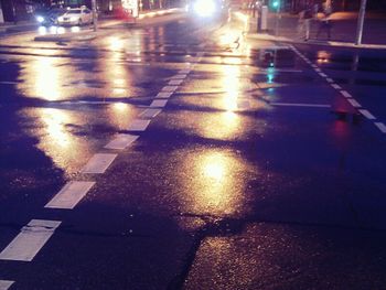 City street at night