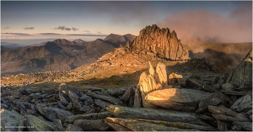 Panoramic view of mountain against sky