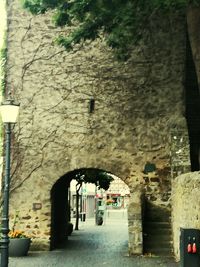 View of archway