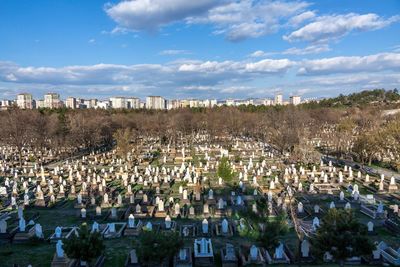 From apartments to small  cemetery