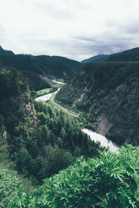 Scenic view of mountains