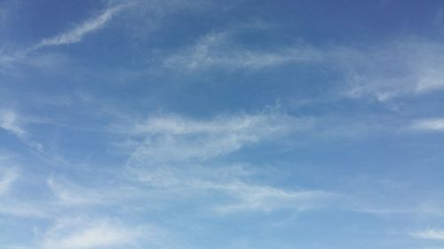 Low angle view of cloudy sky