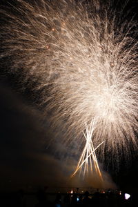 Firework display at night in japan