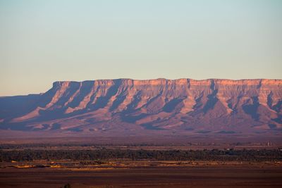 Scenic view of desert against sky