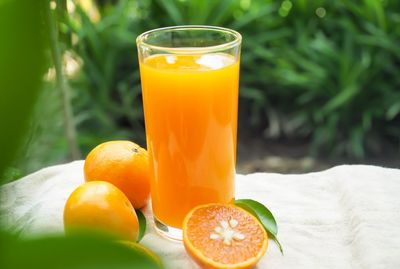 Orange juice in glass