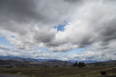 Scenic view of landscape against sky