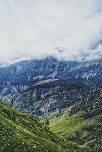 High angle view of mountains