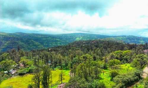 Scenic view of landscape against sky