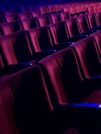 Full frame shot of empty chairs