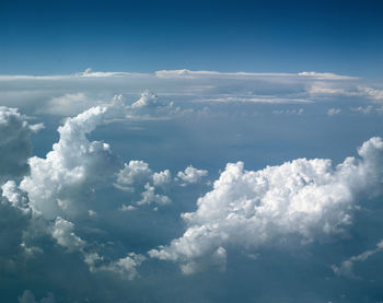 Scenic view of cloudscape against blue sky