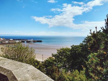 Scenic view of sea against sky