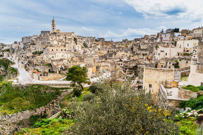 View of old town against sky