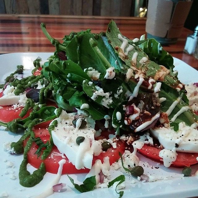 Natural nongmo salad caprese tomato