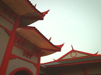 Low angle view of temple