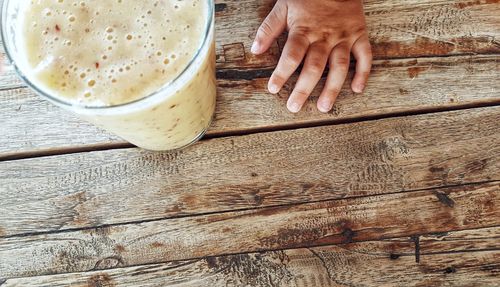 Close-up of drink on table