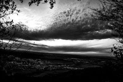 Low angle view of dramatic sky