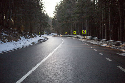 Road amidst trees