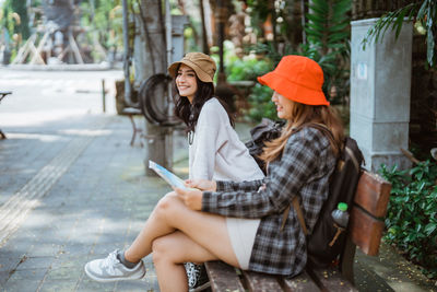 Young woman using mobile phone