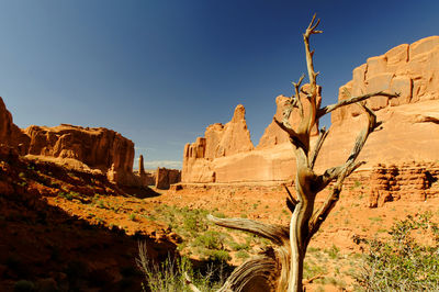 View of rock formations