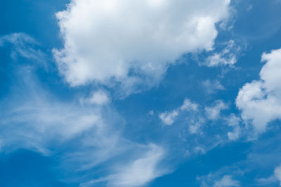 Low angle view of clouds in sky