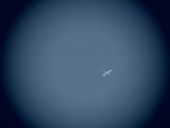 Hot air balloon against clear sky